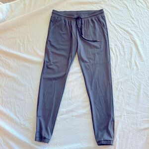 Zyia Dark Gray Peak Zipper Joggers (Long) 31"